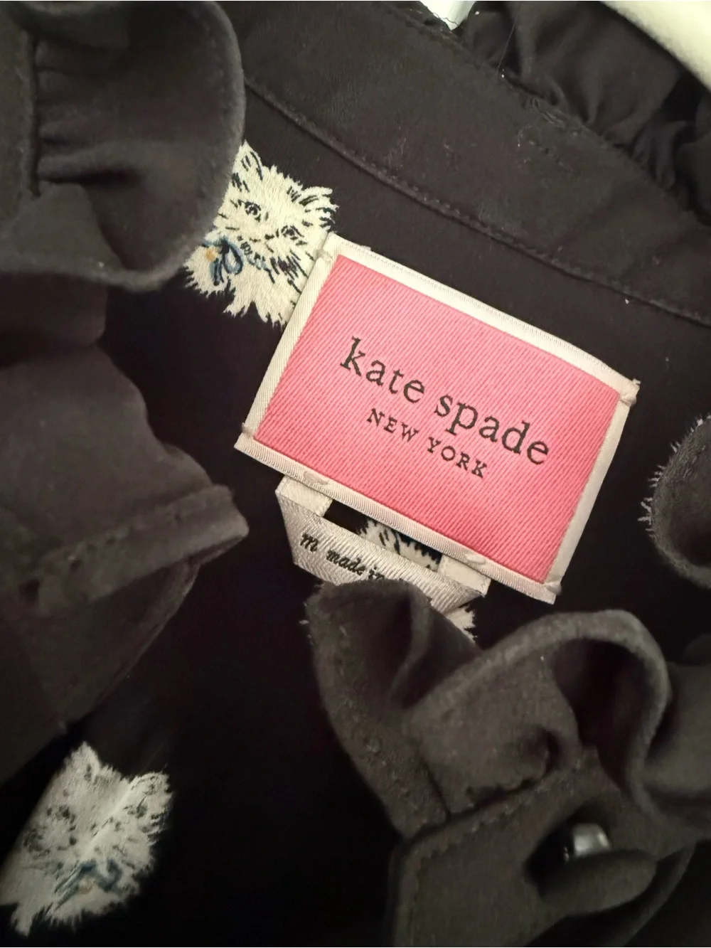 kate spade new york cat dot shirtdress